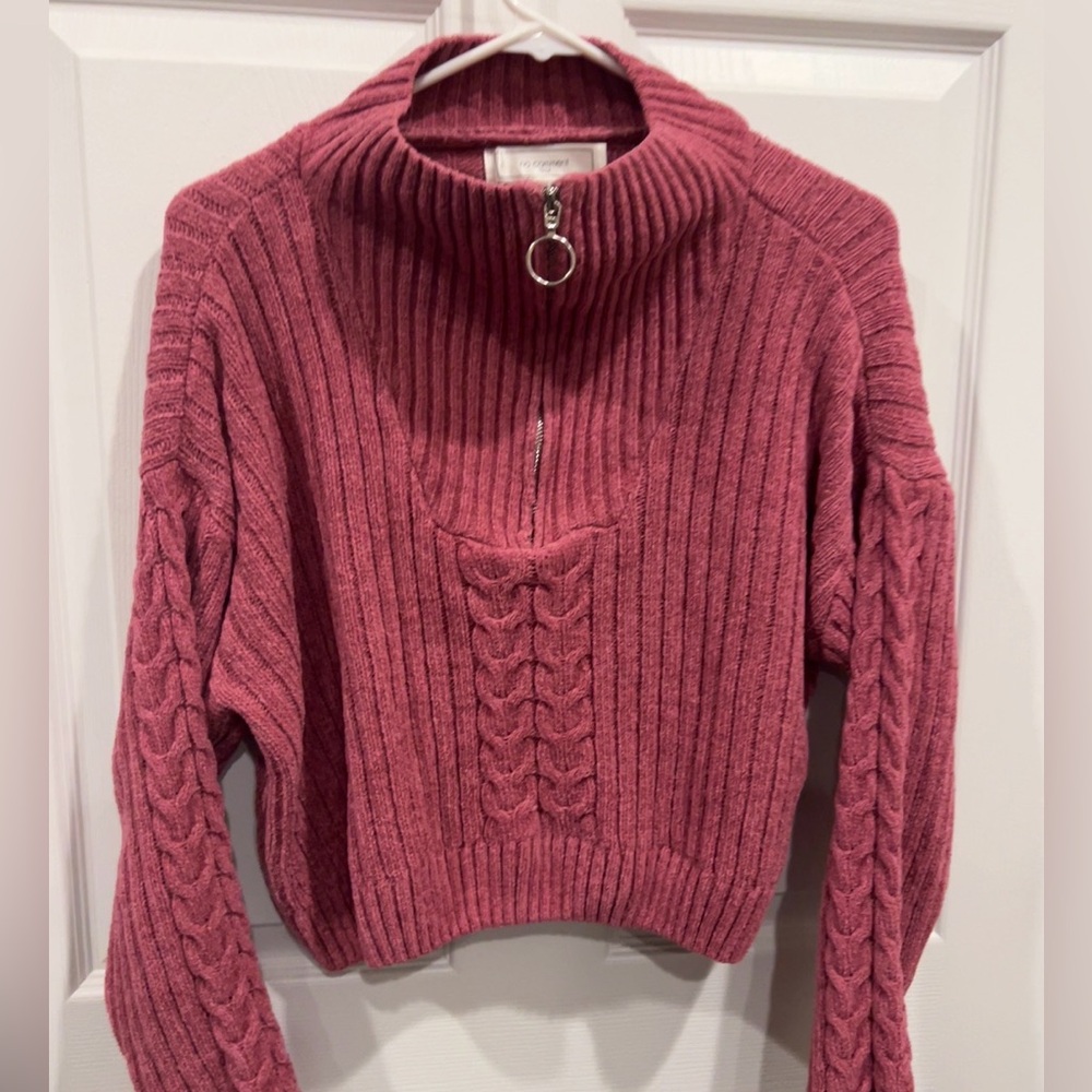 Cozy Cowl Neck Sweater in Rose